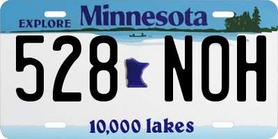 MN license plate 528NOH