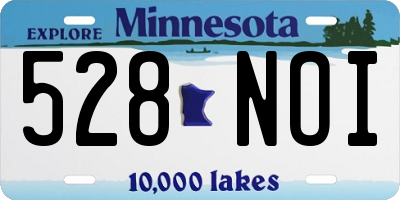 MN license plate 528NOI