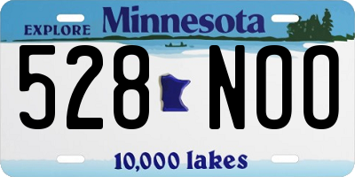 MN license plate 528NOO