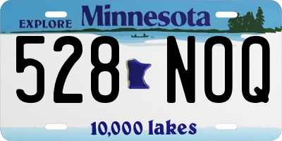 MN license plate 528NOQ