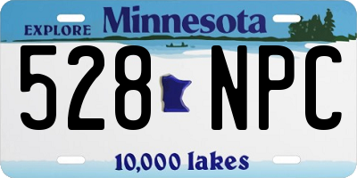 MN license plate 528NPC
