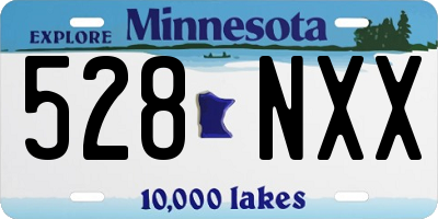 MN license plate 528NXX