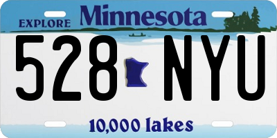 MN license plate 528NYU