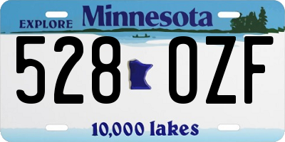 MN license plate 528OZF