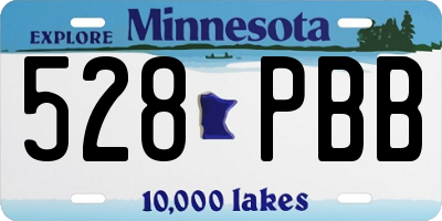 MN license plate 528PBB