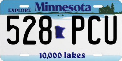 MN license plate 528PCU