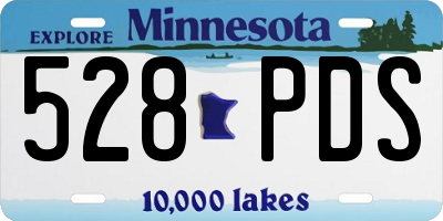 MN license plate 528PDS