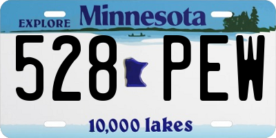 MN license plate 528PEW