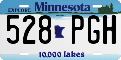 MN license plate 528PGH