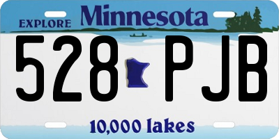 MN license plate 528PJB