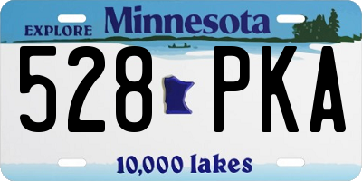 MN license plate 528PKA