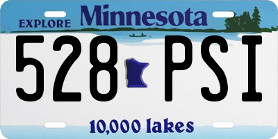 MN license plate 528PSI