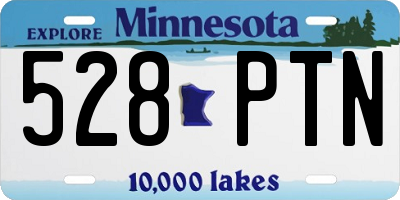 MN license plate 528PTN