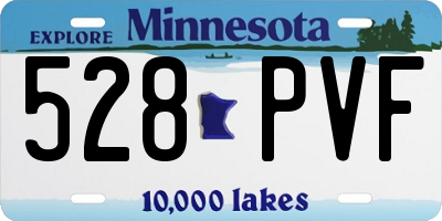 MN license plate 528PVF