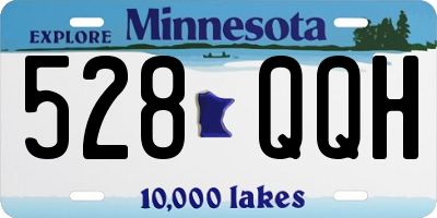 MN license plate 528QQH