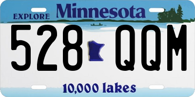 MN license plate 528QQM