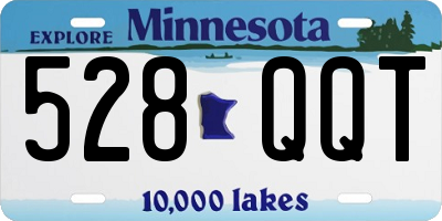 MN license plate 528QQT