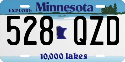 MN license plate 528QZD
