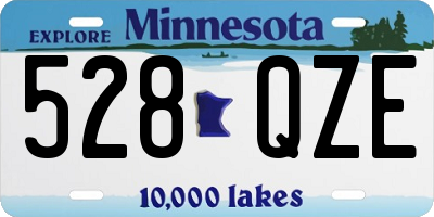 MN license plate 528QZE