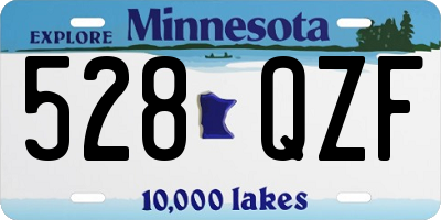 MN license plate 528QZF
