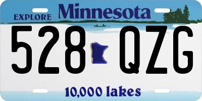 MN license plate 528QZG