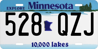 MN license plate 528QZJ