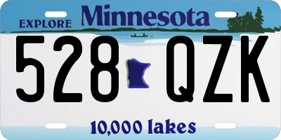 MN license plate 528QZK