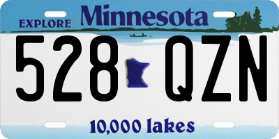 MN license plate 528QZN