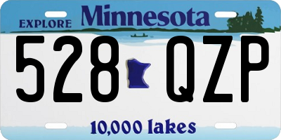 MN license plate 528QZP