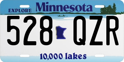 MN license plate 528QZR