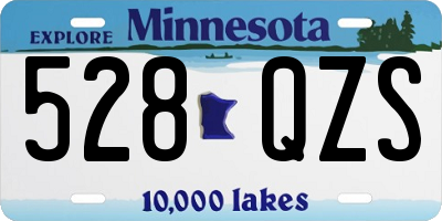MN license plate 528QZS