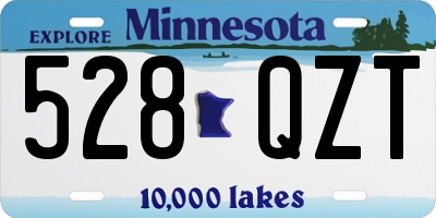MN license plate 528QZT