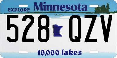 MN license plate 528QZV