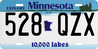 MN license plate 528QZX