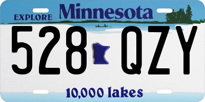 MN license plate 528QZY