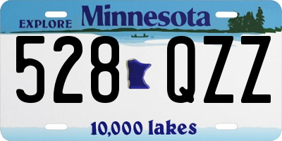 MN license plate 528QZZ