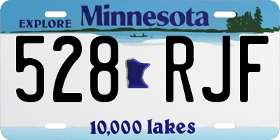 MN license plate 528RJF