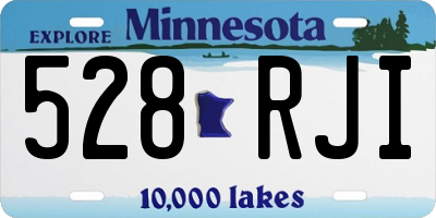 MN license plate 528RJI