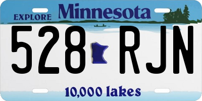 MN license plate 528RJN