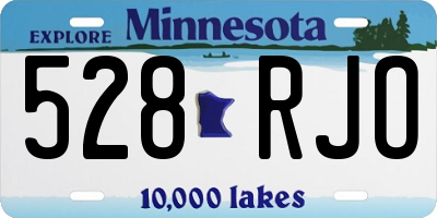 MN license plate 528RJO