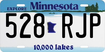 MN license plate 528RJP