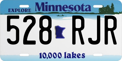 MN license plate 528RJR