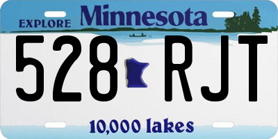 MN license plate 528RJT