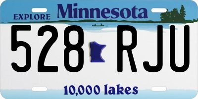 MN license plate 528RJU