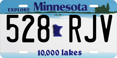 MN license plate 528RJV