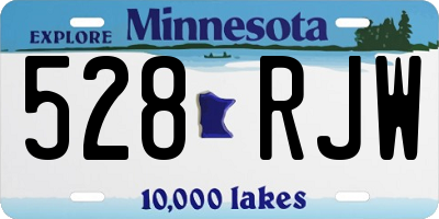 MN license plate 528RJW