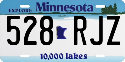 MN license plate 528RJZ