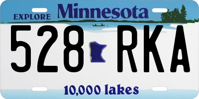 MN license plate 528RKA