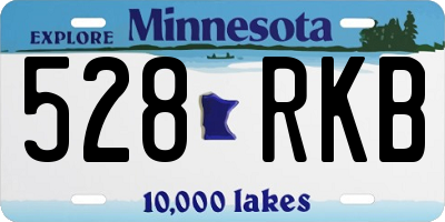 MN license plate 528RKB