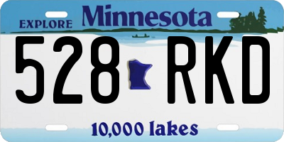 MN license plate 528RKD